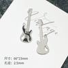 Colgante de Guitarra Periférico de Música Estéreo Retro Hip Hop Personalizado Material Punk Atractivo para Collar Pendientes DIY