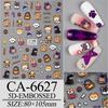 Internet Red Explosiones 5D Mariposa en Relieve Calcomanía para Arte de Uñas Bronceado Chica Dibujos Animados Lindo Decorativo 2025 Nueva Calcomanía para Uñas