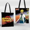 Bolsa de Lienzo Periférica de Anime Naruto Sasuke Kakashi Itachi Bolso de Hombro para Compras Cartera de Monedas de Dibujos Animados Bolsa para Auriculares Tarjetero