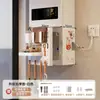Cubierta para calentador de agua con apertura, decoración de tubería de gas, estante de tablero perforado para cocina, panel de ocultación de gas natural