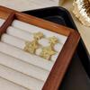 Estilo japonês e coreano elegante simples S925 brincos de prata europeu e americano retro geométrico brincos de estrela de cinco pontas brincos de borla brincos