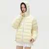 Jack Chuan Yang Otoño e Invierno Ropa de Costilla Ropa de Algodón para Mujer Bloqueo de Color Simple Ribeteado Estilo Coreano Casual Chaqueta de Algodón Cálida Ropa de Algodón Ropa de Abrigo