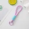 Alça de Pulso para Celular Brinquedo Versátil Alça Curta Bloco de Cor Durável Ajustável Nó Tecido Corda para Pendurar Acessórios de Boneca