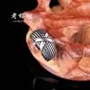 Viejo nueve hombres Chen Weiting mismo anillo Zhang Qishan joyería vintage de acero de titanio pareja de estrellas joyería para hombres y mujeres