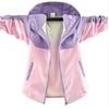 Chaqueta para Niña Primavera 2025 Nuevo Color Bloque Contraste para Niños Mayores Chaqueta Delgada Casual de Primavera Atuendo de Primavera
