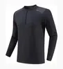 Camisa de Media Cremallera de Manga Larga para Hombre de Otoño e Invierno, Ropa Deportiva para Exteriores de Secado Rápido, Ropa para Entrenador de Running y Fitness, Ropa para Ciclismo, Sudadera Informal