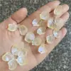 13*16mm color de esmalte de pétalos de flor de ciruelo de invierno nieve diy pasador antiguo paso sacudida flor atada pasador de jade material de flor venta al por mayor