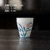 Juego de té de kung fu con pequeñas flores pintadas a mano, tetera de cerámica de alto valor de color con filtro, tetera pequeña de porcelana blanca bajo color esmaltado, olla individual