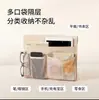 Bolsa de armazenamento para dormitório estudantil com ganchos de cabeceira, bolsa de armazenamento de parede multifuncional para dormitório com múltiplos bolsos