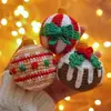 Otoño e Invierno 2026 Nuevos Productos Transfronterizos Adornos de Bola de Navidad Adornos Colgantes Tejidos a Mano Pura Decoración de Árbol de Navidad para Fiesta