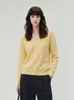 "White Dew" popular suéter polar sin costuras de lana y cachemir con cuello en V, jersey holgado de punto de manga larga, sin devoluciones ni cambios