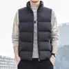 Nueva chaqueta exterior de plumón para otoño e invierno, chaleco chaqueta chaleco para hombre, talla grande de invierno, chaqueta chaleco cálida sin mangas