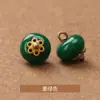 Botões Redondos de Resina em Estilo Chinês, Botões de Jade Sintético para Trajes Tang, Hanfu, Roupas Tradicionais Chinesas e Decorações de Qipao, Botões Costurados à Mão, Jin Da