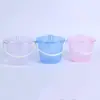 Contenedor de lavado de bolígrafos de pigmento multifuncional directo de fábrica, cubo transparente de plástico, cubo portátil, suministros de arte