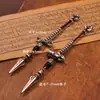 Wenwan Mostrador Plata Tibetana Aleación Blanca Campana Mortero Herramienta del Dharma Estrella Luna Bodhi Vajra Bodhi Colgante Decorativo Colgante Lateral Leide Zhu