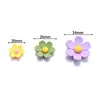 Parches de Flor de Seis Pétalos de Simulación Coloridos Accesorios de Resina para Funda de Teléfono Hecha a Mano DIY Materiales para Pinza de Pelo con Pegamento de Crema