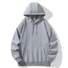 Moletom Pulôver Gola Caída Inverno Pesado 600g Algodão Personalizado Nova Marca Zhongde Cor Lisa Super Macio Tendência Masculino Atacado