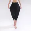 Yunyun Clothing Novos Calções 7 Pontos de Modal Calças de Yoga Calças de Perna Larga