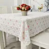 Toalha de mesa de PVC, impermeável, resistente ao calor e à prova de poeira, jogo americano de mesa de jantar sem lavagem, porta-copos retangular de plástico, jogo americano de mesa de centro, toalha de mesa de sala de estar, para uso doméstico