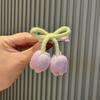 Acessórios de Lã Tulipa Flores Frescas Doces Decoração Bolsa de Flores Roupas Acessórios para Cabelo Corda de Gravata Acessórios para Pendurar Acessórios