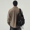 Camisa de Manga Larga a Rayas para Hombre 2026 Otoño Nueva Patchwork Casual Camisa Chaqueta Retro Japonés Color Sólido Tendencia
