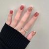 Amor Borboleta Francesa Unhas Portáteis Flores de Diamante Little Red Book Manicure Unhas Postiças Atacado Celebridade da Internet Estilo Quente