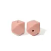 Cuentas hexagonales de silicona de 14 mm al por mayor, cuentas sueltas geométricas tridimensionales, para abalorios DIY, accesorios para pulseras y collares