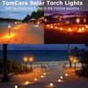 Lâmpada Solar 12 LEDs Lâmpada de Chama Lâmpada de Jardim Lâmpada de Iluminação Lâmpada de Gramado Externa Lâmpada Tocha Decoração Solar