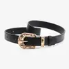 Cinturón Sencillo Estilo Coreano para Mujer Hebilla de Pin de Aleación Cinturón de Mujer Versátil Decorativo para Vestido Jeans Listo para la Venta