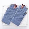 Luvas Quentes Femininas Inverno N915 Luvas de Camurça Boca de Pelo Outdoor Ciclismo Tela Sensível ao Toque Forradas com Lã Espessadas Fábrica Atacado