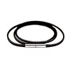 Collar para clavícula de mujer DIY cuerda para combinar cordón de cera simple cordón de cuero 1.5-3mm cuerda de cera cordón para colgante hebilla de cobre cuerda de collar