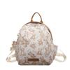 Mochila con estampado de oso con texto transfronterizo para mujer, verano 2024, nuevo bolso de moda nicho para ir al trabajo, bandolera