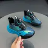 Nuevos Zapatos Deportivos Infantiles con Base Degradada Malla Transpirable Sin Cordones Hebilla Giratoria Zapatos para Niños Suela Suave Ligeros Zapatos para Correr