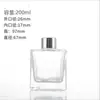 Botella de Aromaterapia Cuadrada Spot de Ratán sin Fuego Botella Volátil Botellas de Vidrio para Aromaterapia Botella de Fragancia Botella de Aceite Esencial