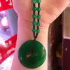 Pingente Fivela da Paz de Jade Natural de Tianshan, Xinjiang, Colar com Anel da Paz de Jade Branco, Pingente Interligado para Clavícula de Jade