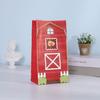 Bolsa de Dulces Serie Granja de Dibujos Animados Creativa con Calcomanías Bolsa de Papel Kraft Bolsa de Regalo para Fiesta