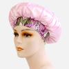 2026 Nuevo Gorro de Dormir de Satén Amazon con Ala Ancha Estilo Étnico Estampado Gorro de Cúpula para Mujer Tejido Elástico Gorro de Punto