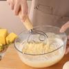 Amazon Mango de Roble Batidor Danés para Masa Herramientas para Hornear para el Hogar Manual Mezclador de Harina Venta al por Mayor