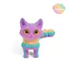Popular Transfronteiriço Gatinho Fofo Impresso em 3D com Articulações de Cauda Móveis, Presente para Crianças, Decoração de Móveis, Decoração de Carro