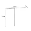 Prateleira de display para loja de roupas cabide de chão cabide de parede para roupas femininas roupas infantis cabide de parede em aço inoxidável cabide de parede com suporte lateral