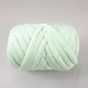 OHHIO nueva manta tejida a mano relleno de hilo secundario núcleo de gasa raya lana gruesa material para hacer mantas DIY alambre central