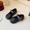 Novos Sapatos de Princesa Estilo Coreano para Primavera e Outono Infantil, Sapatos Individuais Antiderrapantes com Solado Macio, Sapatos Pequenos de Couro, Sapatos de Dança de Performance para Meninas