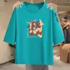 Comércio Exterior Transfronteiriço, roupas para mães, blusa casual fashion estampada de manga três quartos, design único, camisa básica que afina a silhueta