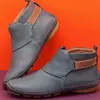 Zapatos de Mujer de Talla Grande Transfronterizos Europeos y Americanos Otoño e Invierno Casuales para Mujer Velcro Suela Plana Piel Suave Botines de Comercio Exterior Talla Grande Disponibles al por Mayor