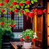 Lanternas Pequenas Aveludadas Atacado Decorações Penduradas Varanda Externa Lanternas Pequenas Aveludadas Festival de Ano Novo Decoração de Casamento Decoração de Bonsai