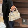 Bolsa de mão estilo coreano, bolsa pequena feminina, 2025, novo design de nicho, bolsa quadrada pequena, bolsa transversal simples