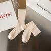 Meias Estilo Ballet Verão Malha Fina Respirável Seda de Gelo Meias Brancas para Panturrilha Estilo Puro Desejo Miu Meias Empilhadas para Mulheres