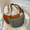 Nueva Bolsa de Mujer Portátil Simple Casual Ligera de Gran Capacidad para Axila, Bolsa Media Luna, Bolsa de Hombro Cruzada para Mujer para Viaje