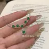 Venta al por mayor del fabricante Cadena para la clavícula de jade verde natural Xiaohongshu con incrustación de plata S925, Nuevo diseño de estilo chino