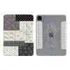 Conejo Collage Blanco y Negro 70% de descuento Estuche Protector Magnético Desmontable en Forma de Y para Ipad11 Air8 con Ranura para Lápiz Pro Duro
